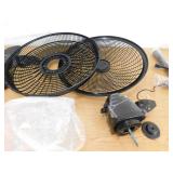 Lasko Cyclone 18 in. 3 Speed Oscillating Pedestal Fan for Home in Black with Adjustable Height, Tilt Back Head, Easy Assembly