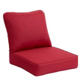 (3) Hampton Bay 24 in. W x 24 in. D CushionGuard Deep Seat Universal Outdoor Lounge Chair Cushion in Chili