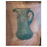 Carnival Glass Pitchers - Assorted Vintage Glassware with Geometric Patterns