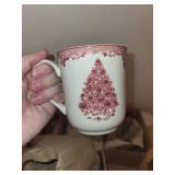 Johnson Bros England 1883 Dinner Plates - Christmas Tree Center Pattern