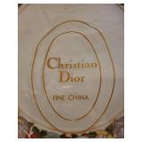 Christian Dior Fine China Christmas Dinnerware - Plates, Teacups & Saucers set of 2