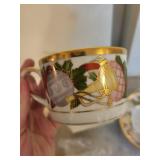 Christian Dior Fine China Christmas Dinnerware - Plates, Teacups & Saucers set of 2