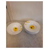 Al Gusto Trattoria Plates - Dinner Plates with Pepper Motif, Made in Portugal