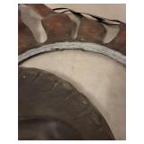 Sunburst Wall Sculpture with Face - Rustic Metal Artwork