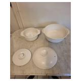 Chantal Handcrafted Ceramic Oven Dishes, 1-1/4 Qt / 1.3 L (Lot of 2)