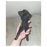 Cast Iron Abstract Human Figure Figurine - Small Metal Sculpture