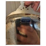 Antique Silver-Plate Vanity Set - Engraved Tray, Lidded Box & Floral Scroll Pieces