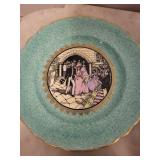 Assorted Bavarian Porcelain Figurines & Floral Plates