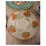 Assorted Bavarian Porcelain Figurines & Floral Plates
