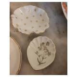 Assorted Bavarian Porcelain Figurines & Floral Plates