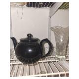 Assorted Glassware - Teapot, Pedestal Cake Stand & Crystal Vase Set
