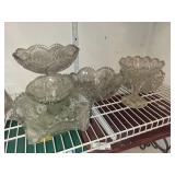 Crystal Cut Glass Compote Bowls - Assorted Sizes