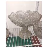 Crystal Cut Glass Compote Bowls - Assorted Sizes