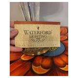 Waterford Lighting Crystal Table Lamp with Pleated Shade