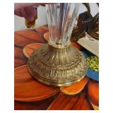 Waterford Lighting Crystal Table Lamp with Pleated Shade