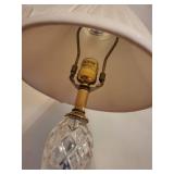 Waterford Lighting Crystal Table Lamp with Pleated Shade