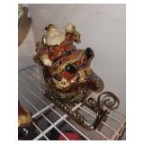 Fitz and Floyd Classics Handcrafted China Santa Figurines (Lot of 2)