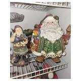 Fitz and Floyd Classics Handcrafted China Santa Figurines (Lot of 2)