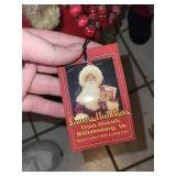 Country-HandWorks Santa Claus Figures From Historic Williamsburg, Va. - Hand Crafted (Lot of 2)