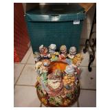 Fitz and Floyd Twelve Days of Christmas Nine Ladies Dancing Porcelain Figurine Circa 2000 Collection