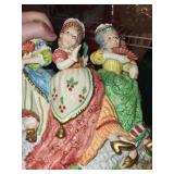 Fitz and Floyd Twelve Days of Christmas Nine Ladies Dancing Porcelain Figurine Circa 2000 Collection