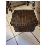 Vintage Woven Rattan box