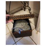 Vintage Woven Rattan box