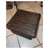 Vintage Woven Rattan box