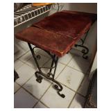 Vintage Wrought Iron Scrollwork Bench