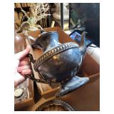 London Silver Co. Silver Plate Teapot & Serving Pieces - Lidded Teapot, Compotes & Candlesticks