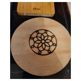 Oster Wooden Cutting Board with Marble Inset - Leo Lion Mug & Lion Figurine (Assorted)