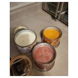 HomeWorx Slatkin & Co. Candles - Cinnamon Sugar Marshmallow, Praline Pecan (Lot of 3)