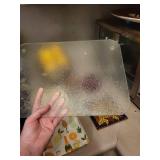 Crystal Footed Bowl with Lemons - Citrus Napkins & Mosaic Tile (Lot of 6)