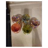 Muano Stemless Wine Glasses - Multicolor Speckled Pattern