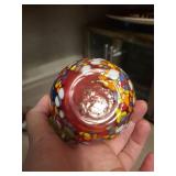 Muano Stemless Wine Glasses - Multicolor Speckled Pattern