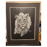 Gary A. Docken Lion Print - Limited Edition 152/275, Signed Jan 26, 1979