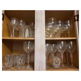 Assorted Crystal Glassware - Wine Glasses, Champagne Flutes & Goblets