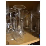 Assorted Crystal Stemware & Glassware - Wine, Flute & Martini Glasses