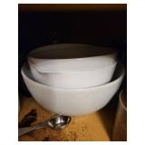 Tabletops Unlimited Floral Ceramic Bowls & Canister - Made in Indonesia, Dishwasher Safe