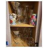 Assorted Crystal Glassware and Holiday Mugs - Stemware, Goblets & Mugs