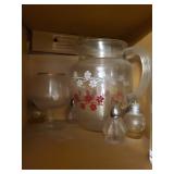 Assorted Glassware Collection - Crystal Goblets, Pitcher, Stemware & Ramekins