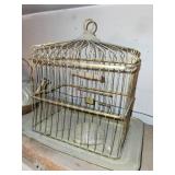Vintage Teapot & Bird Cage (Lot of 2)