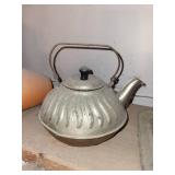 Vintage Teapot & Bird Cage (Lot of 2)