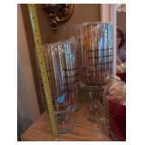 Crystal Glassware Lot - Vases, Hurricanes, Bowls & Serving Pieces