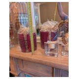 Crystal Glassware Lot - Vases, Hurricanes, Bowls & Serving Pieces