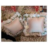 Assorted Textured Throw Pillows - Velvet, Faux Fur & Beaded Accents
