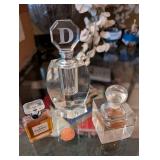Chanel No. 19 Parfum Crystal Decanter with Octagonal Stopper