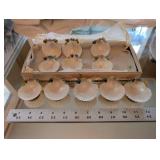 Assorted Large White Scallop Shells with Pastel Floral Accents - Craft & Decor