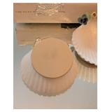 Assorted Large White Scallop Shells with Pastel Floral Accents - Craft & Decor