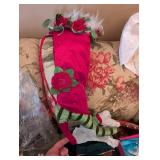 Assorted Christmas Decorations - Wreath, Garlands & Tinsel